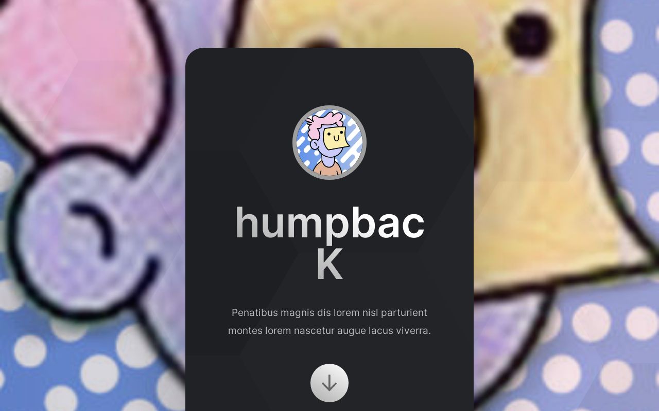 Carrd profile picture for @humpback